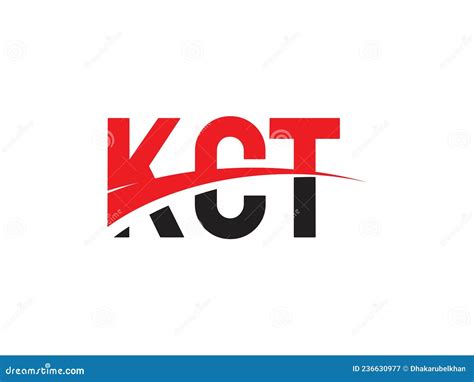 kct letter initial logo design vector illustration stock vector