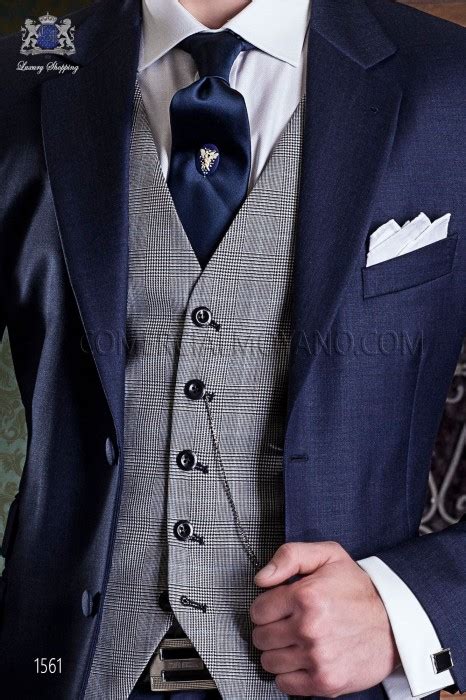 Traje De Novio Azul Marino Elegante Mario Moreno Moyano