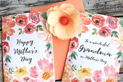 Pretty Floral Mother's Day Cards - Lia Griffith