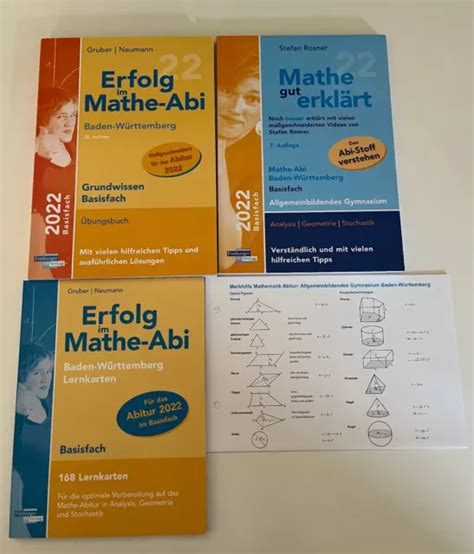 Erfolg Im Mathe Abi Bw Lernpaket Basisfach Top Neu Eur