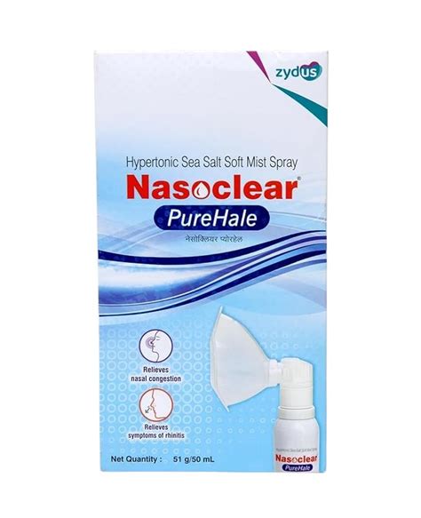 Buy Nasoclear Purehale Sea Salt Soft Mist Nasal Spray Relief From