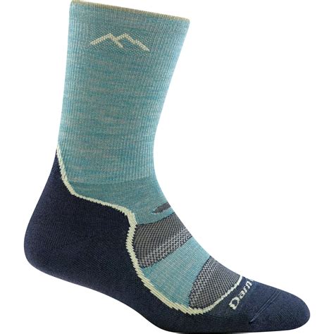 Darn Tough Treeline Micro Crew Midweight Hiking Socks Women Blue Bike