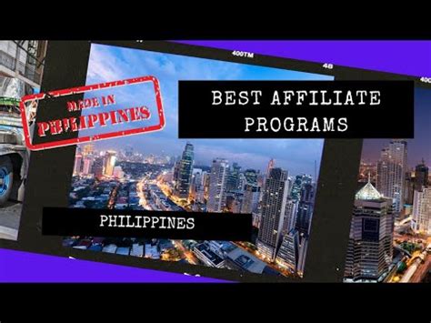 Best Affiliate Marketing Programs In Philippines Youtube