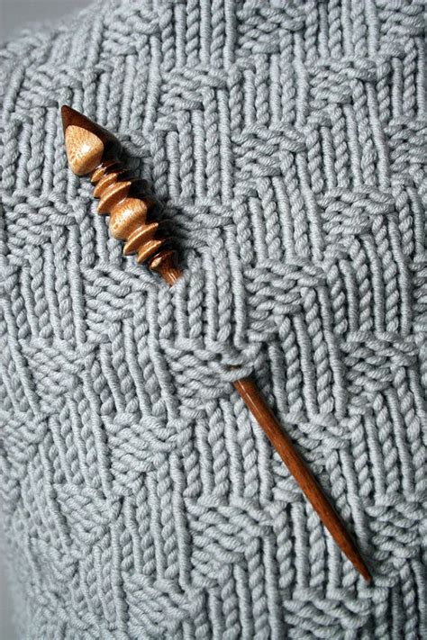 Wood Shawl Pin for knit & crochet accessories, handmade by Harry Firth ...