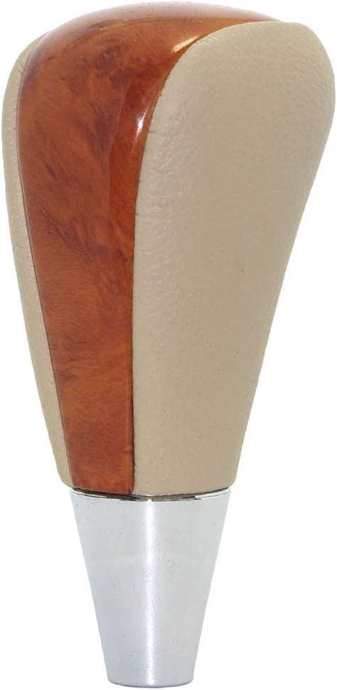 Amazon Pursuestar Tan Leather Light Brown Wood Upgrade Shift Knob