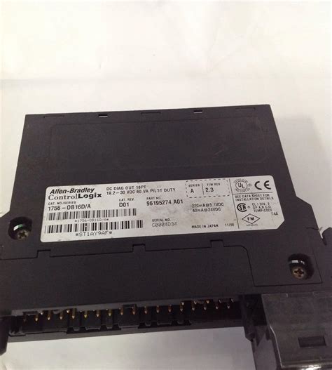 Allen Bradley 1756-IB16/A Rev. G01 F/W Rev. 2.5 Control Logix DC Input
