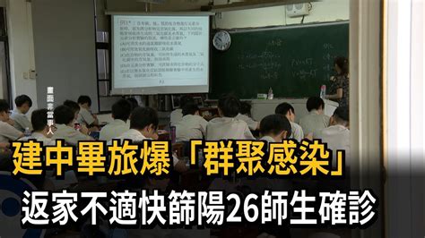 建中畢旅爆群聚感染 26師生確診居家隔離中－民視新聞 Youtube