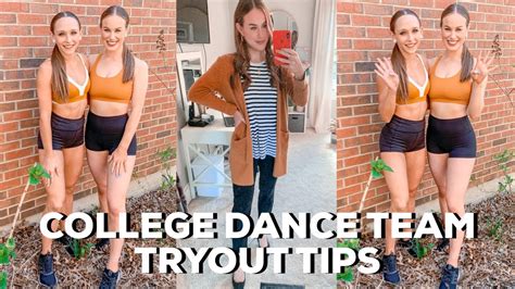 College Dance Team Tryout Tips Youtube