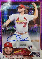 Alec Burleson 2023 Topps Chrome RA AB Rookie Autographs Purple