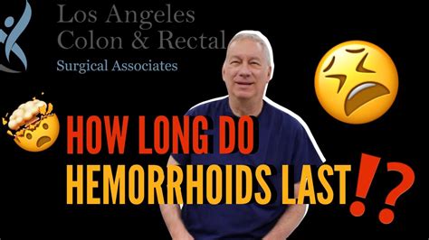 How Long Do Hemorrhoids Last Youtube