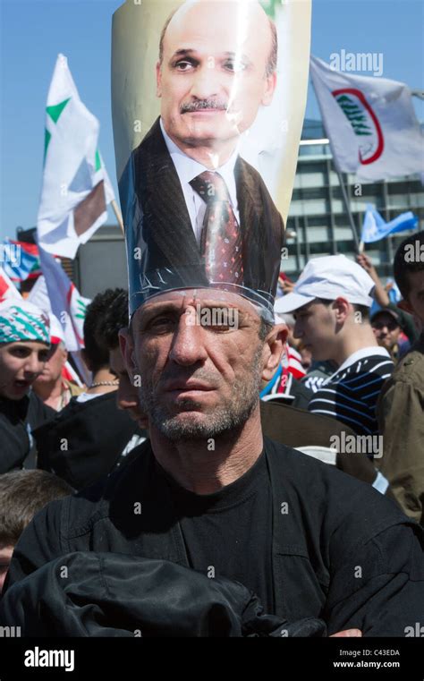 Samir Geagea supporter Beirut Lebanon Stock Photo - Alamy