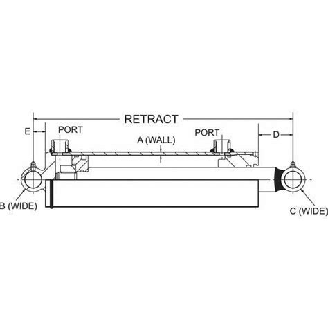 Maxim 288 309 Wt Welded Hydraulic Cylinder 2 Bore X 8 Stroke 1 25