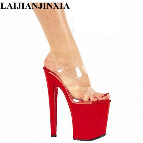 Laijianjinxia 20 Cm High Heels Slippers Club Night Sexy Pole Dancing