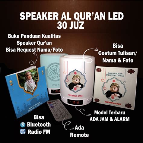 Jual Speaker Al Quran Murottal Lampu Terlengkap Termurah Juz Gb