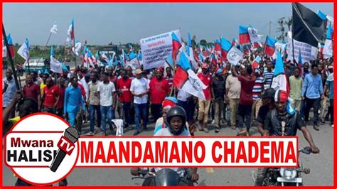 LIVE MAANDAMANO YA CHADEMA MBEYA NI BALAA MBOWE LISSU MSTARI WA