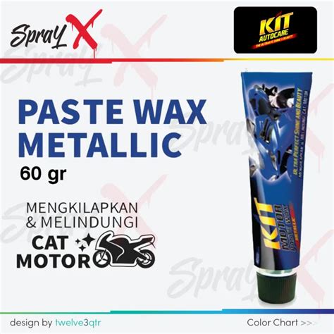 Kit Motor Paste Wax Metallic Gram Poles Cat Motor Melalik Tube