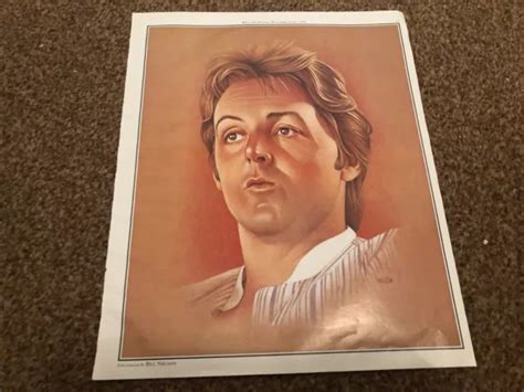 Framed Advertpicture 12x10 Paul Mccartney By Bill Nelson £2499