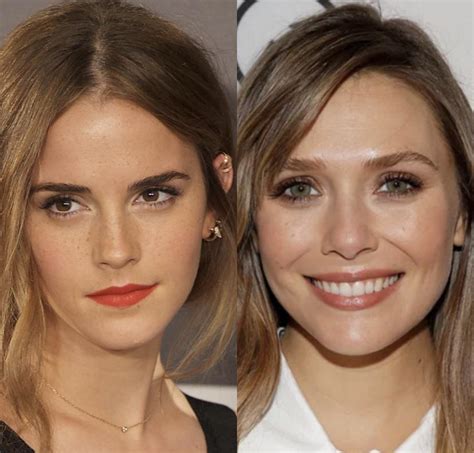 Emma Watson Elizabeth Olson Pick One To Be Your Life Time Bj Slave