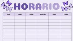 Ideas De Horarios Aesthetics Horario Horario De Clases Horario