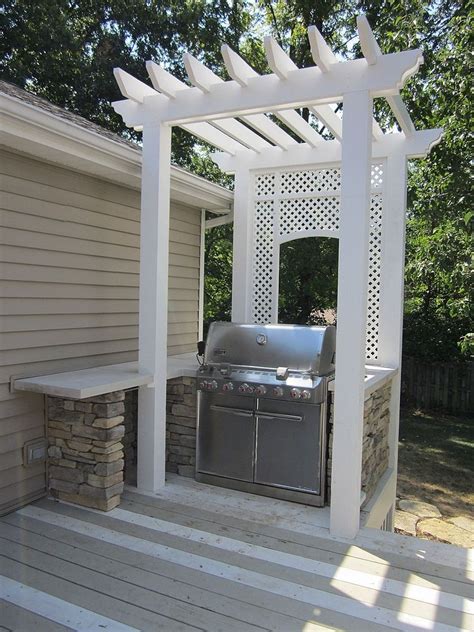 Ready Fro Some Bbq Pergola Pergola Entrance Outdoor Grill Station