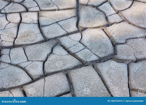 Dry Soil With Deep Cracks Cracked Mud Surface Stock Photo Image Of