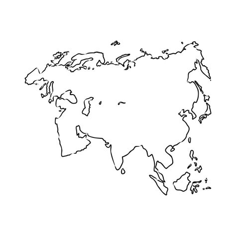 eurasia map vector sketch 7310329 Vector Art at Vecteezy