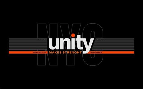 Premium Vector Unity Makes Strength Typography Design For Print Ready