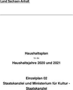 Haushaltsplan Haushaltsjahre 2020 Und 2021 Einzelplan 02 Staatskanzlei