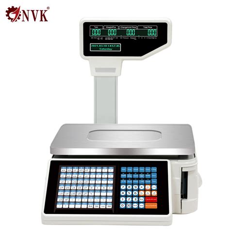 Label Bill Printing Digital Barcode Scale For Supermarket