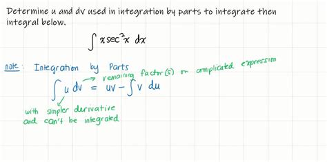 ⏩solved Identify U And D V For Finding The Integral Using Numerade