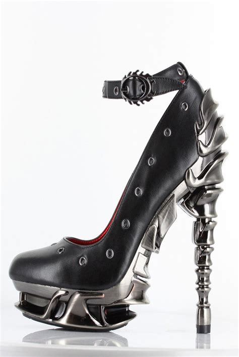 Hades Shoes - Zephyr - Black Heel | Steampunk shoes, Gothic shoes ...