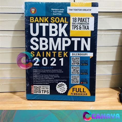 Jual Buku Bank Soal Utbk Sbmptn Saintek 2021 Yrama Widya Best Seller