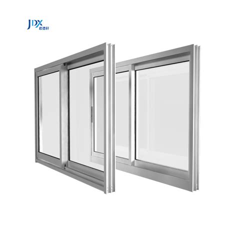 Reflective Glass Anti Theft Stainless Steel Sliding Window With