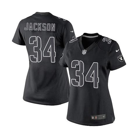 Women S Nike Oakland Raiders Bo Jackson Limited Black Impact Nfl Jersey