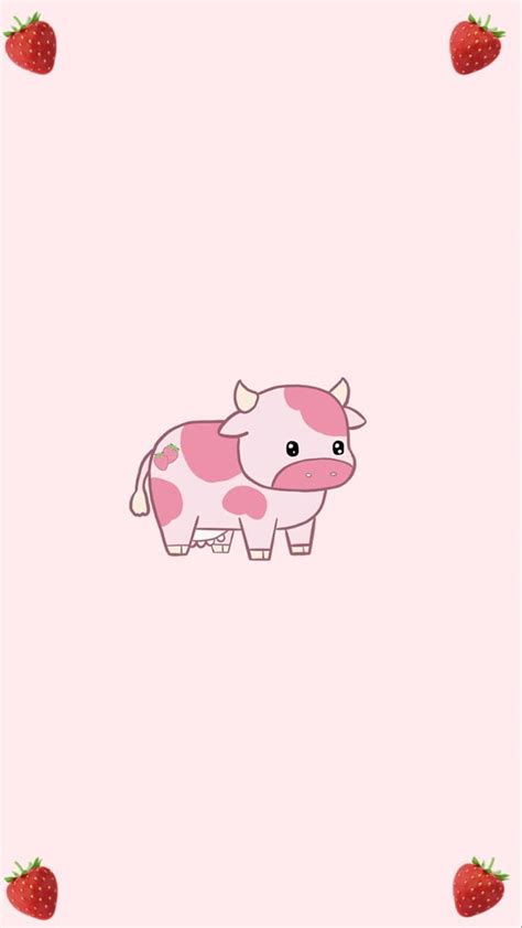 Update More Than Kawaii Strawberry Cow Wallpaper Latest In Coedo