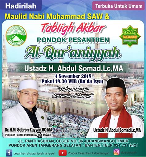 Jadwal Ustadz Abdul Somad November 2018 Lembar Edu