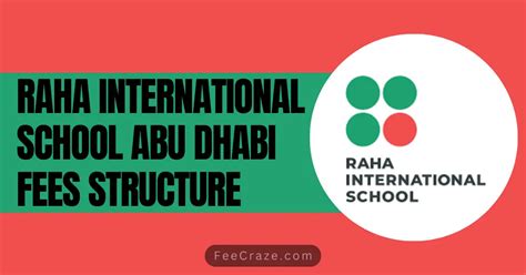 Raha International School Fees Structure 2024 (Abu Dhabi)