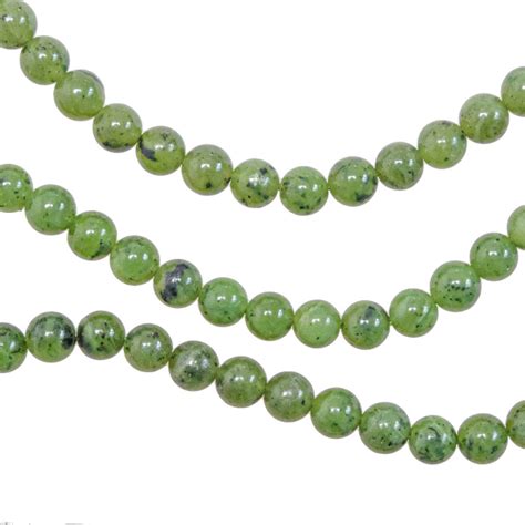 Collier En Jade N Phrite Perles Rondes Mm Cm