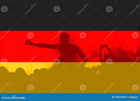 Football Fans With Blending Germany Flag Editorial Stock Photo Image