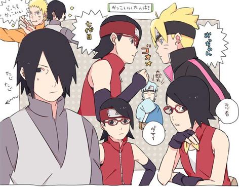 Sasuke Sarada Boruto Naruto Naruto Shippuden Anime Naruto Anime Naruto