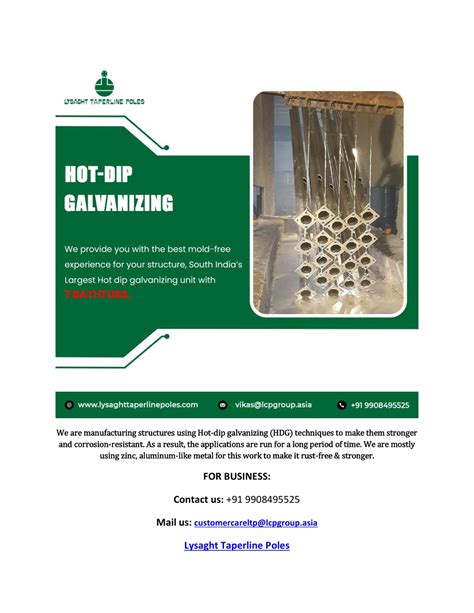 Ppt Premium Hot Dip Galvanizing Services In India Powerpoint