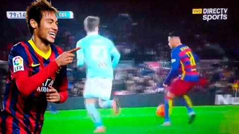 Neymar Hizo Un Autopase De Taco Ante El Celta De Vigo En La Liga Bbva