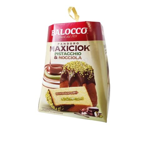 Balocco Pandoro Maxiciok Pistacchio Nocciola 800g