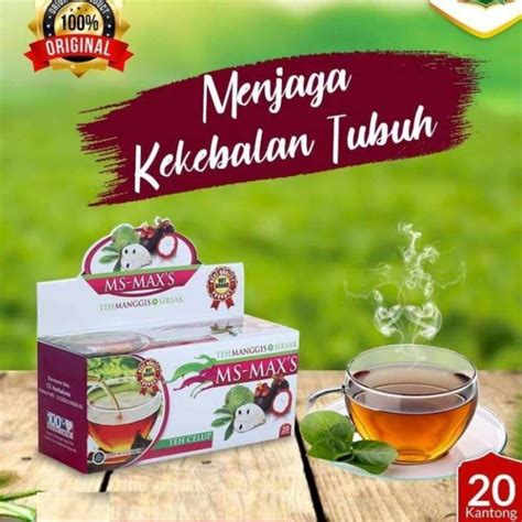 Jual Teh Ms Max S Teh Celup Kulit Manggis Daun Sirsak Darusyifa Di