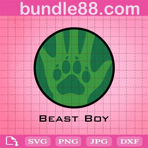 Beast Boy Logo Svg SVG PNG DXF EPS Cricut February 2025