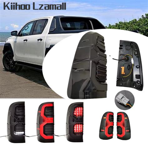 A Pair Of Full LED Tail Light Assembly For Toyota Hilux VIGO 2004 2014