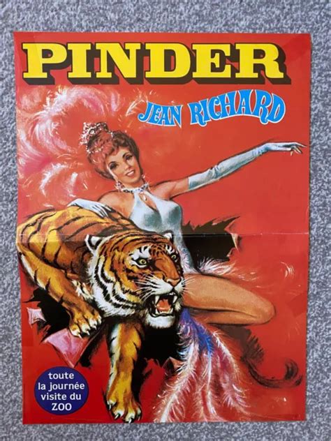 Vintage S French Circus Poster Cirque Pinder Jean Richard