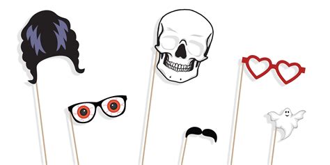 Halloween Photo Booth Props Printables HalloweenCostumes Blog