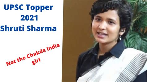 Upsc 2021 Final Results Out Shruti Sharma Topper Youtube