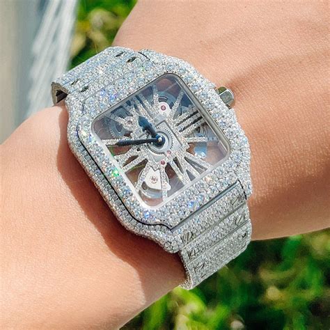 Factory Wholesa High End Luxury Bling Jewelry Diamond Dial Watch Vvs